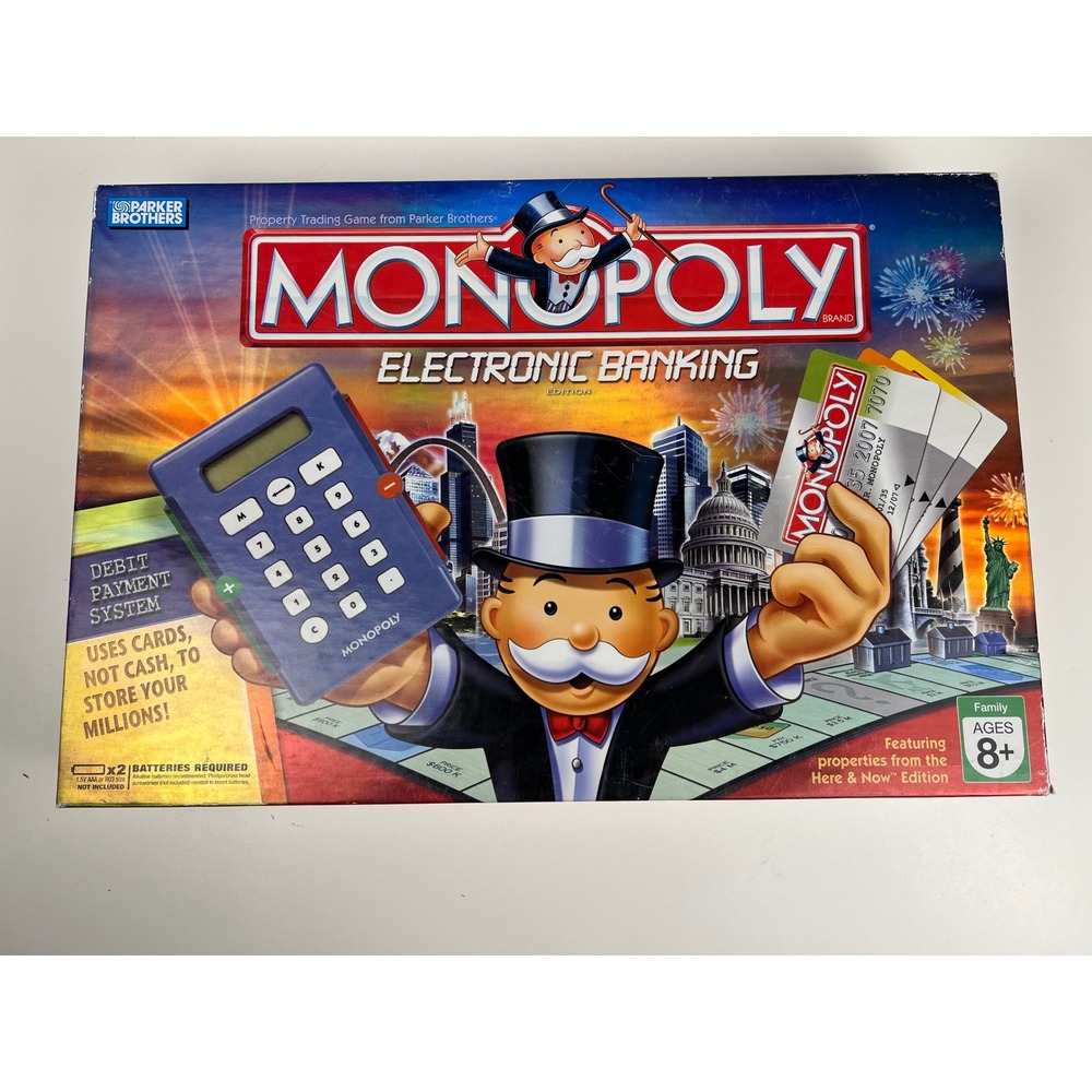 2007 Monopoly Electronic Banking Edition Parker Brothers  BOX &‎ INSERT 
ONLY